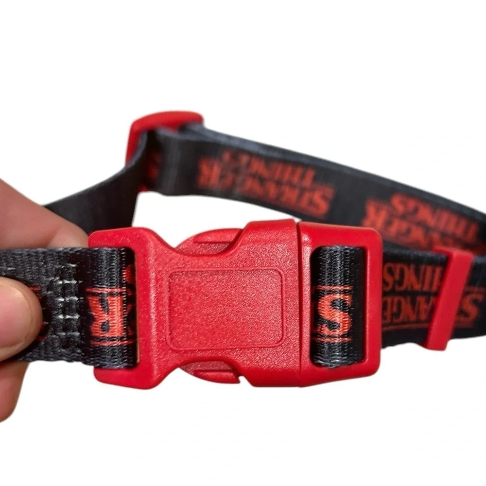 Stranger Things NWOT Dog Collar Large Black and Red Animal Accessories Puppy